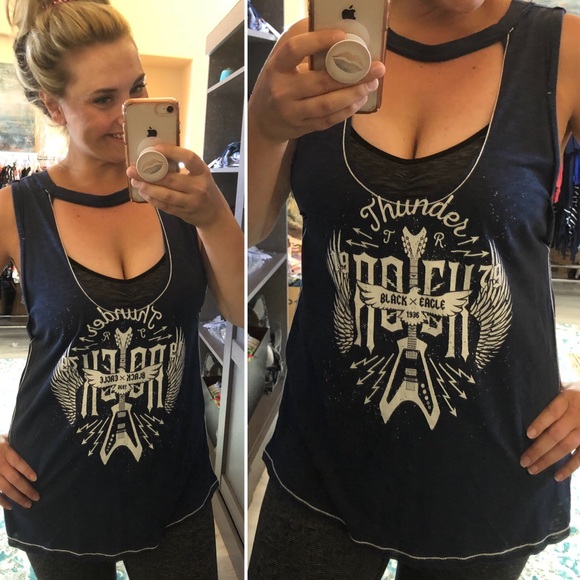 Rock n Roll Cut Out Tank - Picture 2 of 2